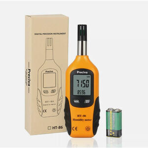 New Preciva Digital Psychrometer Thermo-Hygrometer LCD Mini Temperature Humidity